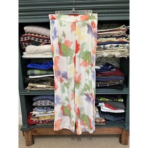 ICHI Cilovi Cloud Colorful Patterned Semi Wide Trouser Size 38